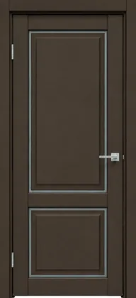 Межкомнатная дверь 652 — Стипл тёмно-коричневый